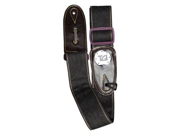 TGI Woven Black Denim Purple Buckle TGI Woven Black Denim Purple Buckle